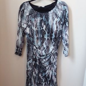 Snake print dress
